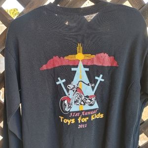 Toys For Tots Mens Biker T Shirt